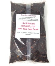 1 Lb Hibiscus Flower Cut Tea Herbal Botanical Antioxidant Bulk Wholesale - $11.50