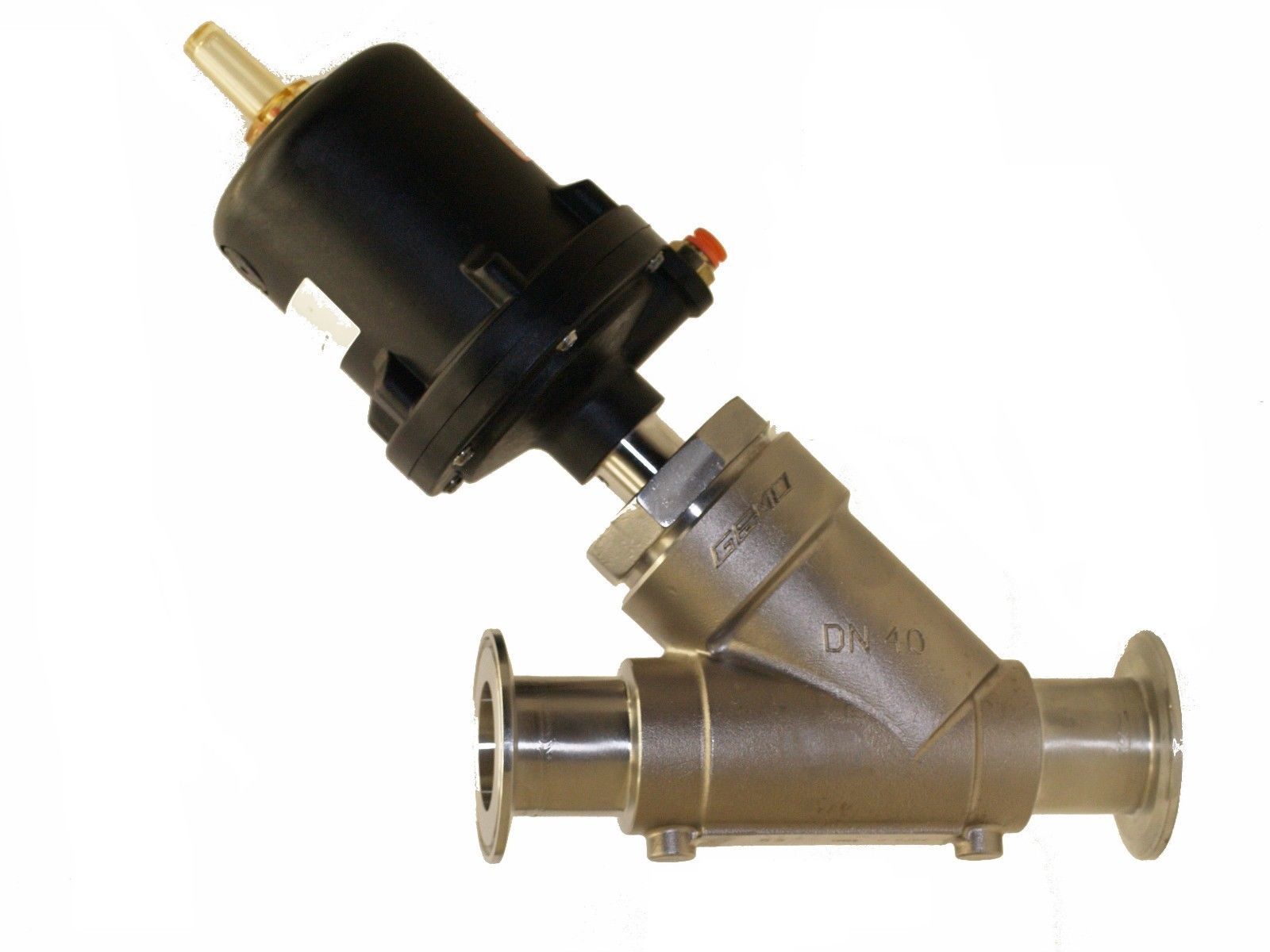 GEMU 554 Pneumatically operated angle seat globe valve 2 1/2 in sanitary S.S. Other Valves