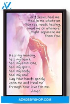 Prayer For Healing Christian Wall Art Gift For Christmas Canvas And Poster - $49.99