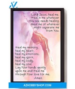 Prayer For Healing Christian Wall Art Gift For Christmas Canvas And Poster - $49.99