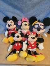 Lot of Mickey &amp; Minnie Mouse Plush Stuffed Animals Toys Disney Various S... - $19.75