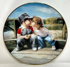 Vintage Collector Plate The Hamilton Collection First Kiss Zolan Pembert... - $18.76