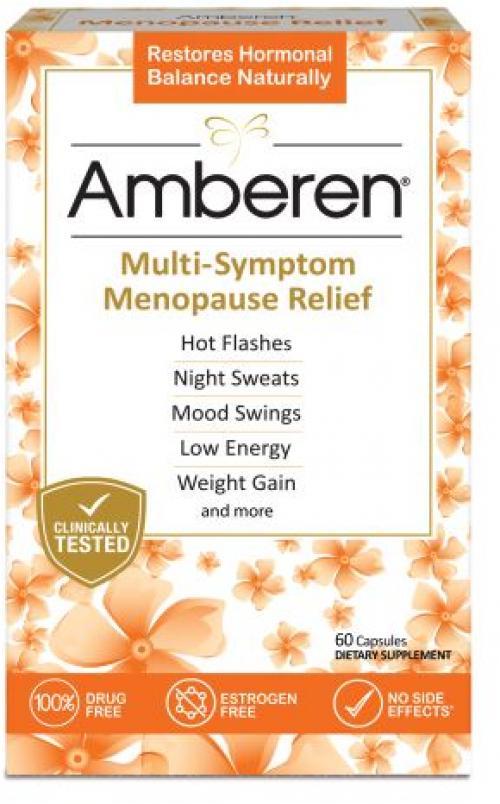 Amberen: Safe Multi-Symptom Menopause 1 Month Supply, 60 Capsules