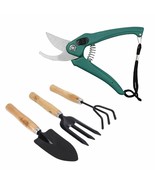 4 Pieces Garden Tool Set Gardening Tools Gift Kit Non-Slip Handle with case - £17.74 GBP