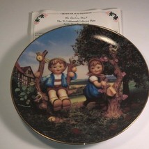 Mj Hummel Collector Plate Apple Tree Boy Girl Danbury Mint 1989 Little Companion - $17.77