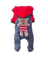 Gentle Meow Cute Thickened Autumn And Winter Pet Dog Clothes, Red Cartoo... - $25.29