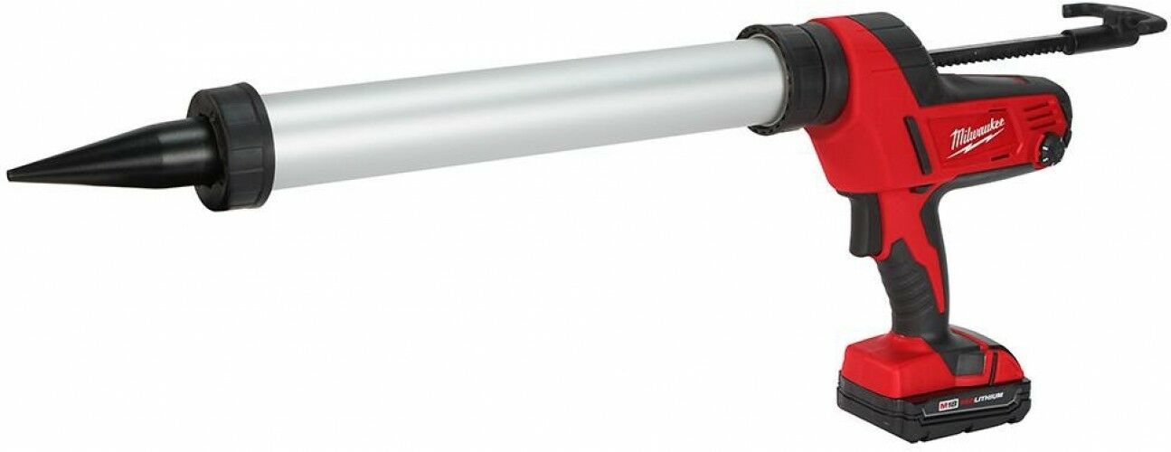 Milwaukee Caulk Adhesive Gun Kit 20 oz. 18Volt LithiumIon Aluminum