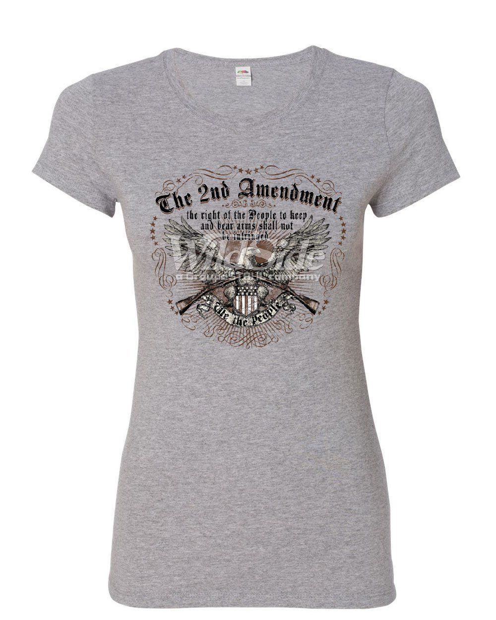 The 2nd Amendment Women's T-Shirt We the People Bald Eagle Rifles 2A ...