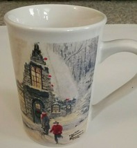Thomas Kinkade Christmas at Porterfield Cottage 12 oz Ceramic Coffee/Tea... - $7.75