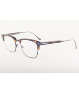 Tom Ford 5590-B 052 Havana Ruthenium / Blue Block Eyeglasses TF5590 052 ... - $224.42
