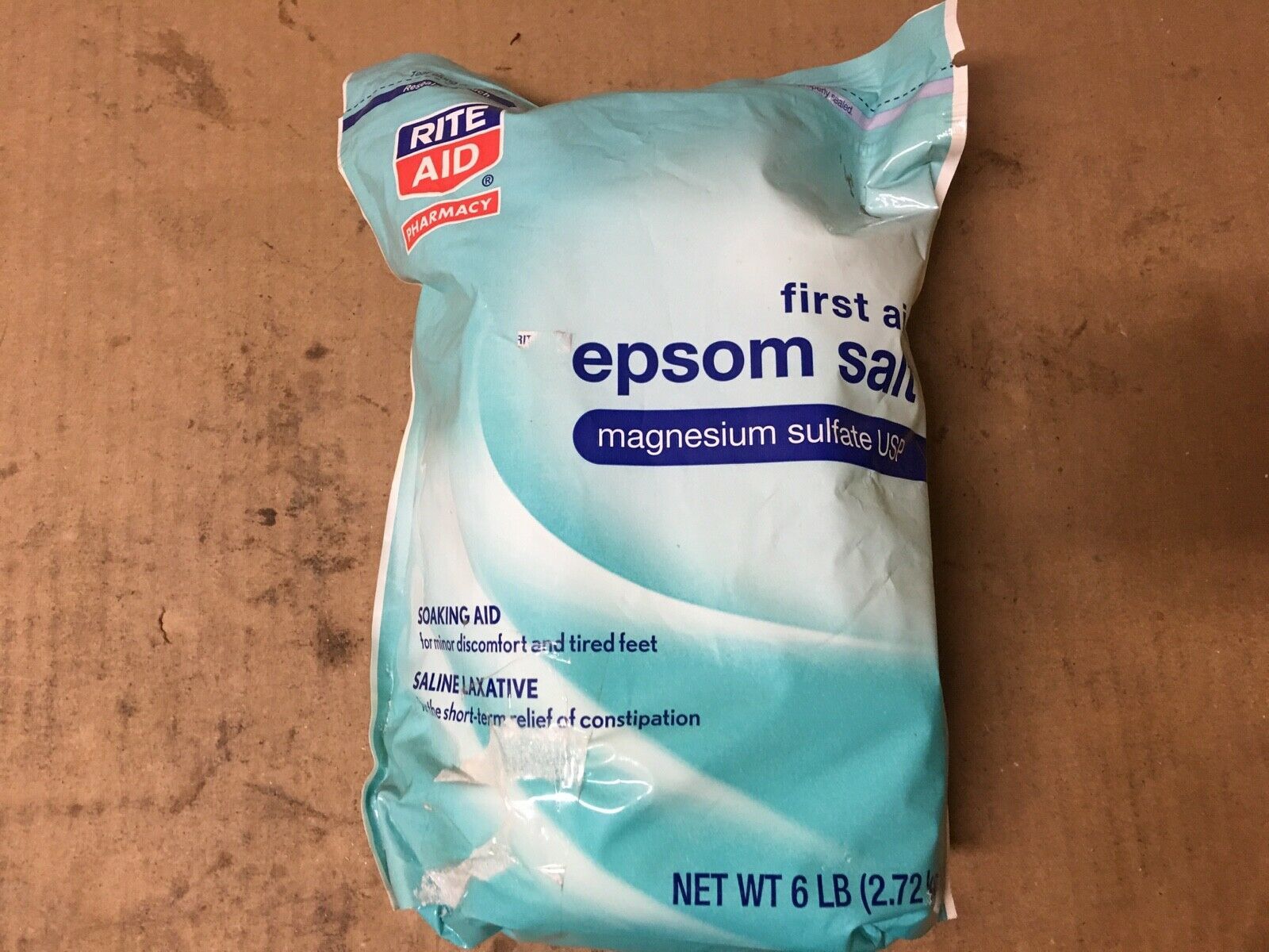 Rite Aid Pharmacy Epsom Salt, Magnesium Sulfate USP , 6 lb Foot