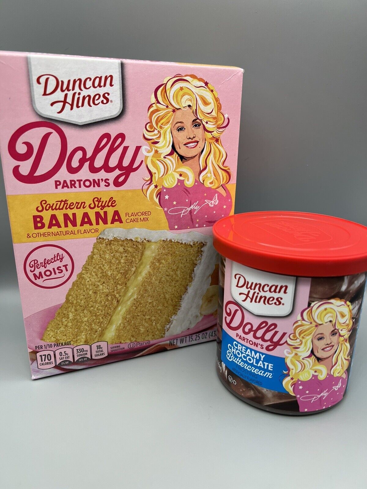 Dolly Parton's Southern Style Banana Flavored Cake Mix & Chocolate