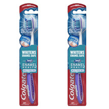 Pack of (2) New Colgate 360 Enamel Health Whitening Toothbrush, Soft - $9.99