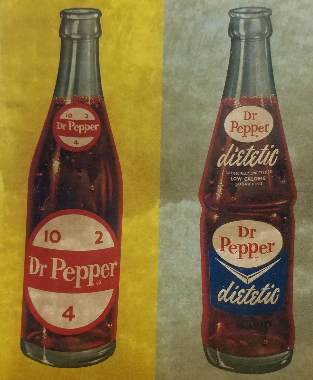 Dr Pepper 10 2 4 Diet Version Dietetic Same Flavor Cardboard Store ...