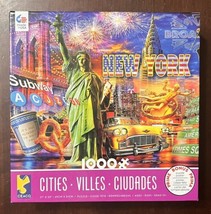 Ceaco Cities 1000 Pc Puzzle “NEW YORK” 2017. Complete w/Poster & Excellent Cnd. - $9.64