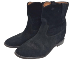ISABEL MARANT Crisi Black Suede Hidden Wedge Cluster Ankle Boots EU 40 Women 10 image 1