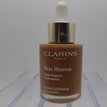 CLARINS Skin Illusion Natural Hydrating Foundation 118.5 CHOCOLATE Full ... - $19.79