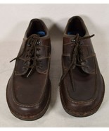 Rockport Mens Shoes Leather Eureka Walking Sneakers Brown 12 M - $39.60