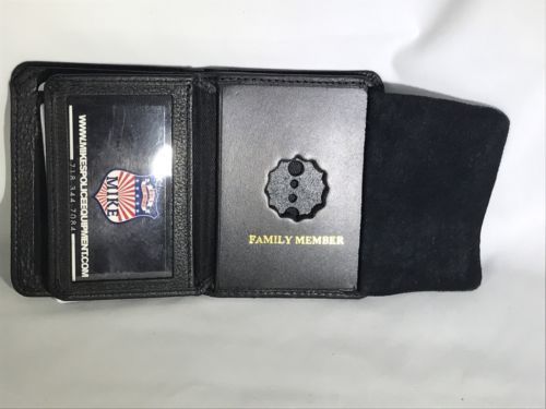 NY//NJ Police-Style-Sergeant Family Member Cut-Out Letters 1/" Mini Pin Wallet