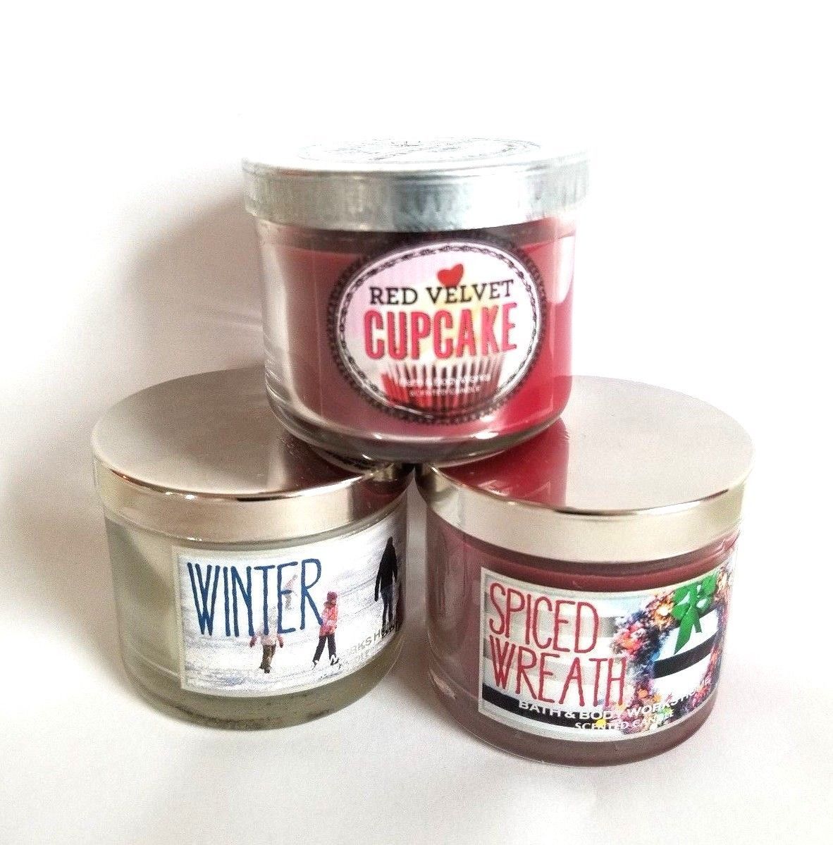 [3Pack] Bath and Body Works Assorted Scented Candles Candles