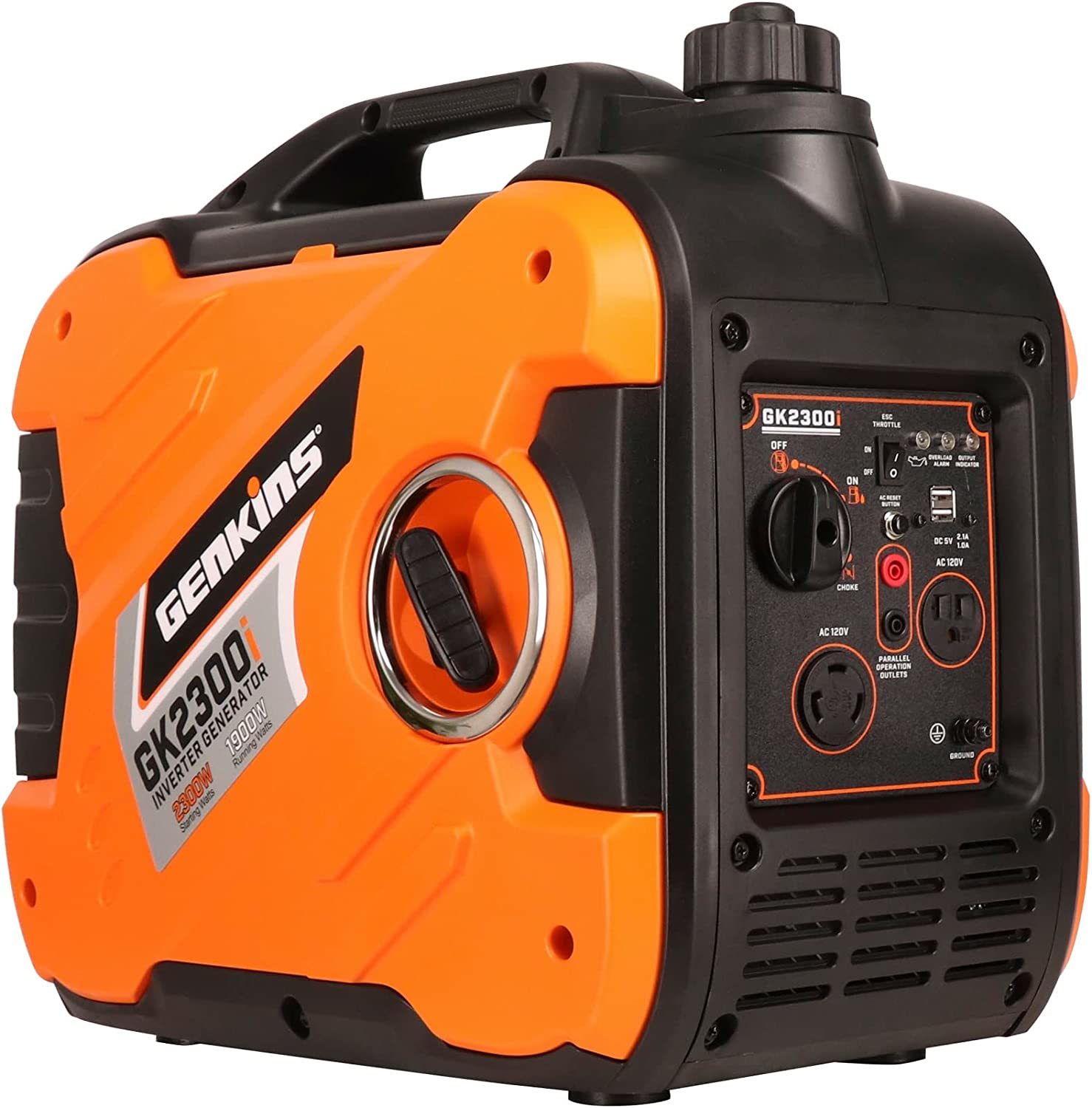 Genkins 2300 Watt Portable Inverter Generator Ultra Quiet Gas Powered ...