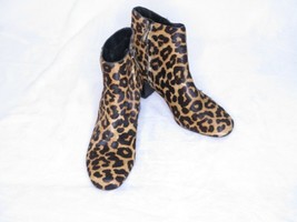 Sam Edelman Edith Bootie Leopard Print Calf Hair Boots size 6.5 Booties  - $32.69