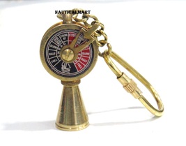 NauticalMart Solid Brass Telegraph Keychain