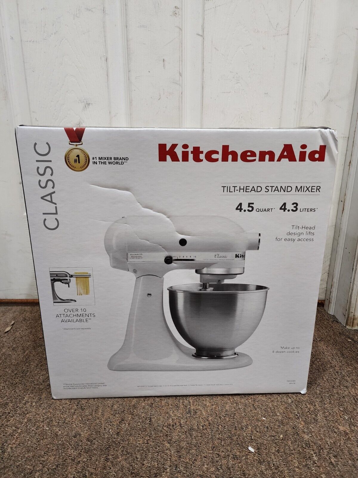 KitchenAid Classic Series 4.5 Quart TiltHead Stand Mixer K45SS