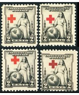 702, Red Cross Shifted In All Four Positions Mint NH -- Stuart Katz - $29.95