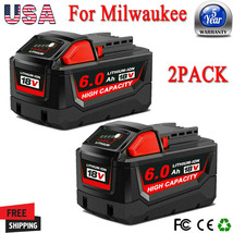 2X 6.0AH For Milwaukee New Lithium XC M18 Capacity Battery Extended 48-1... - $70.99