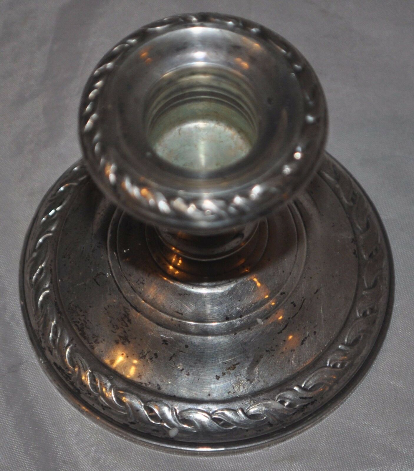 Vintage Pair of Amston 540 Sterling Silver Reinforced Weighted Candle