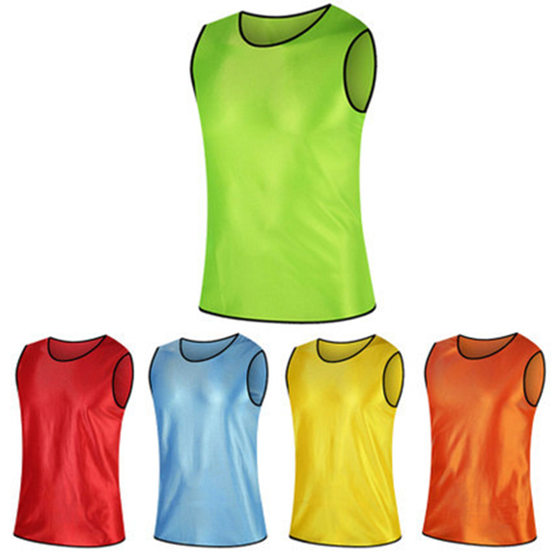 Pack of 6 & 12  Soccer jersey Bibs Adult Sports team Scrimmage Training Vests