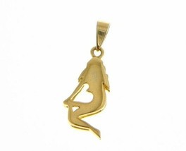 SOLID 18K YELLOW GOLD ZODIAC SIGN PENDANT, ZODIACAL CHARM, VIRGO MADE IN ITALY image 1