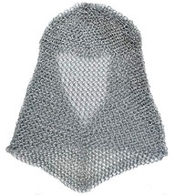 NauticalMart Mens Chainmail Shirt And Coif One Size Fits Most Silver image 3