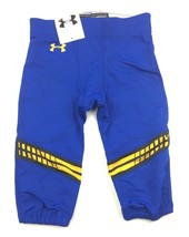 Under Armour Football Game Jet Stream Pant Men&#39;s L Royal Blue Yellow UF0... - $18.20