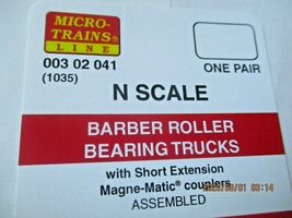 Micro-Trains Stock # 00302041 (1035) Barber Roller Bearing Truck Short Extension image 3