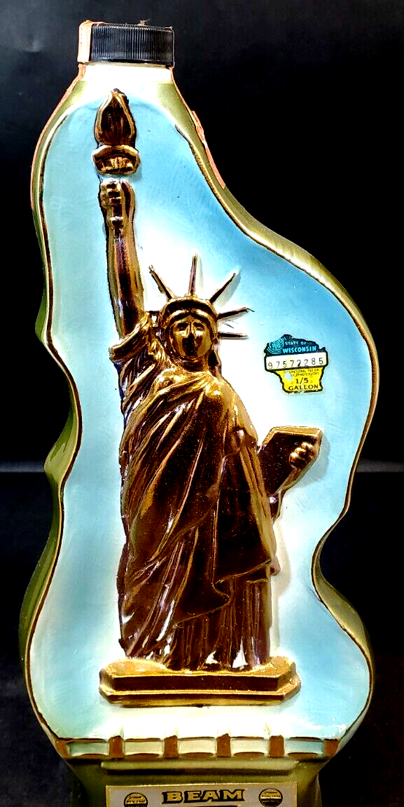 Vintage JIM BEAM Statue of Liberty Decanter and similar items