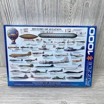 Eurographics 1000 Piece Jigsaw Puzzle “History Of Aviation” Airplanes New Sealed - $19.99