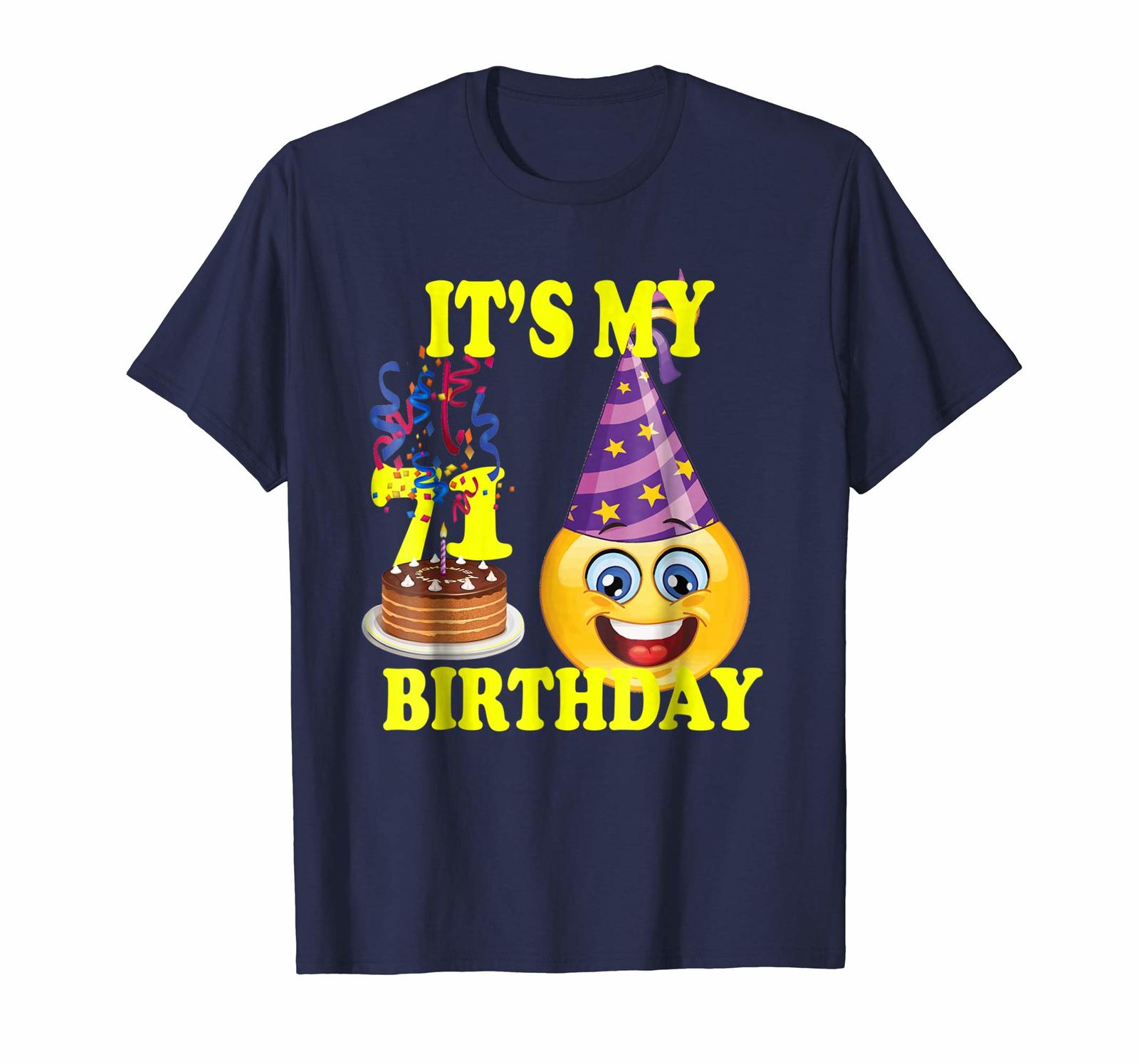 Dad Shirts - Emoji Birthday Shirt It's My 71st Birthday 71 Years Old ...