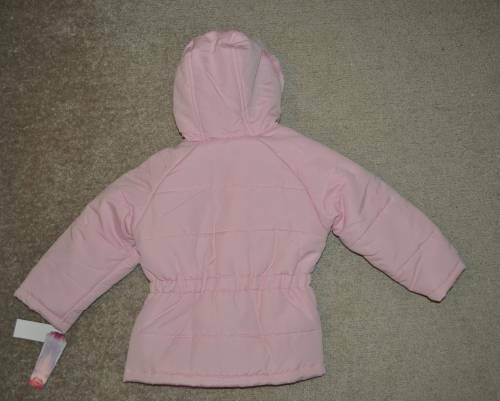 size 3T Girls Disney Princess Jacket Pink Hooded Winter Snow Coat Toddler
