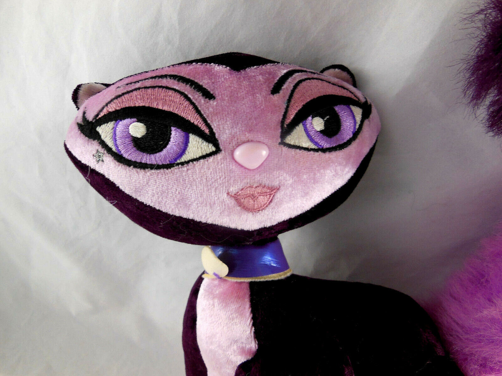 Bratz Petz Catz Plush Bobble Head Poseable Bendable Cat Purple pink ...