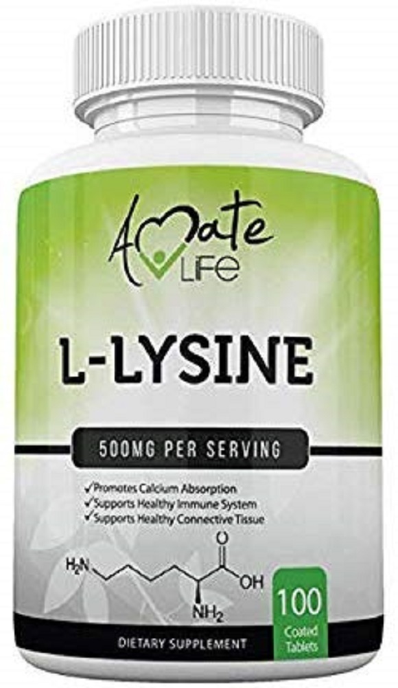 L Lysine 500mg Capsules Immune Support, Cold Sores, Joint Health 100