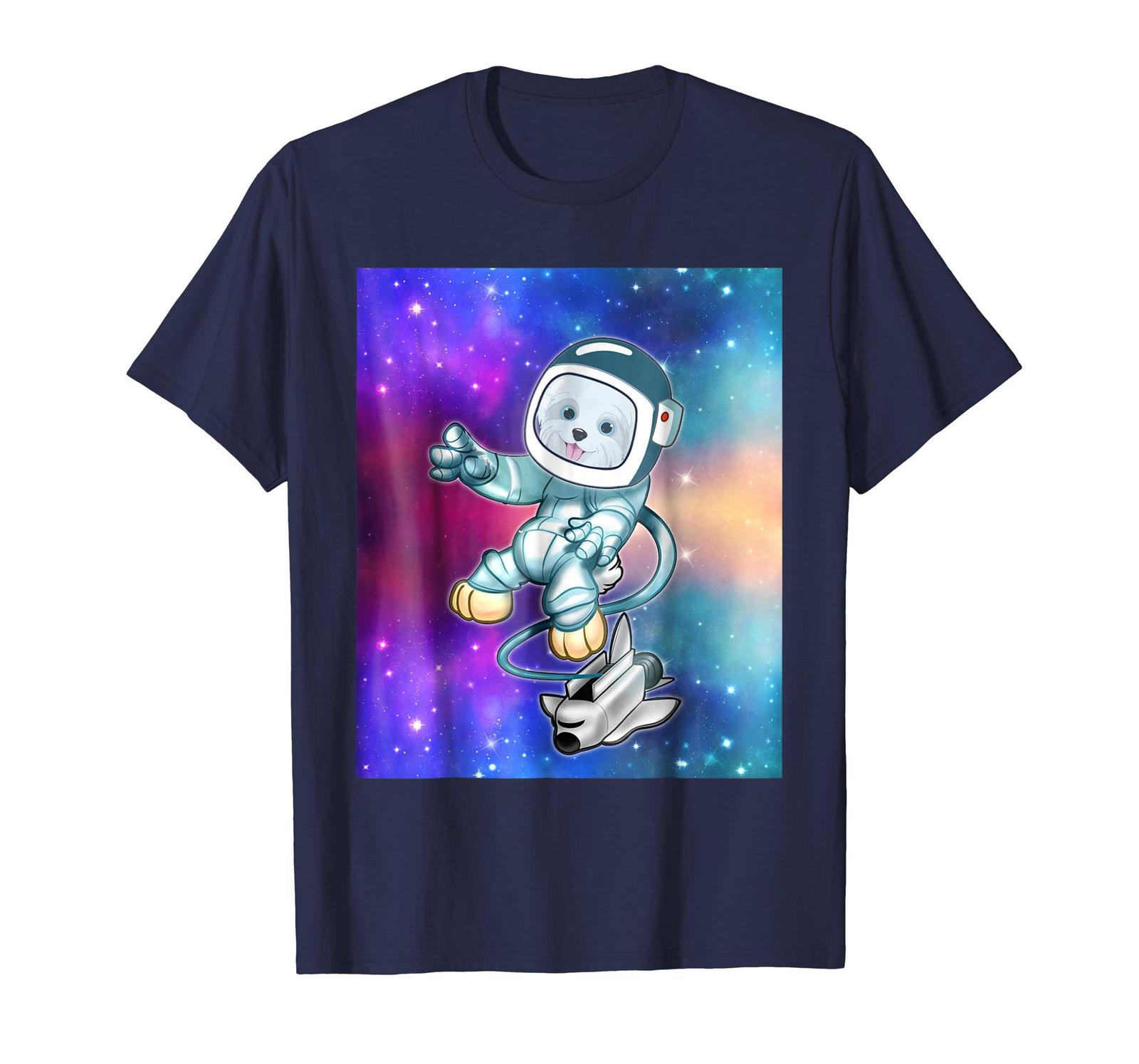 Dog Fashion - Astronaut Outer Space Galaxy UFO Travel T-Shirt Men
