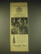 1962 Canada Dry Ginger Ale Ad - Overton's Guards Bar - $14.99