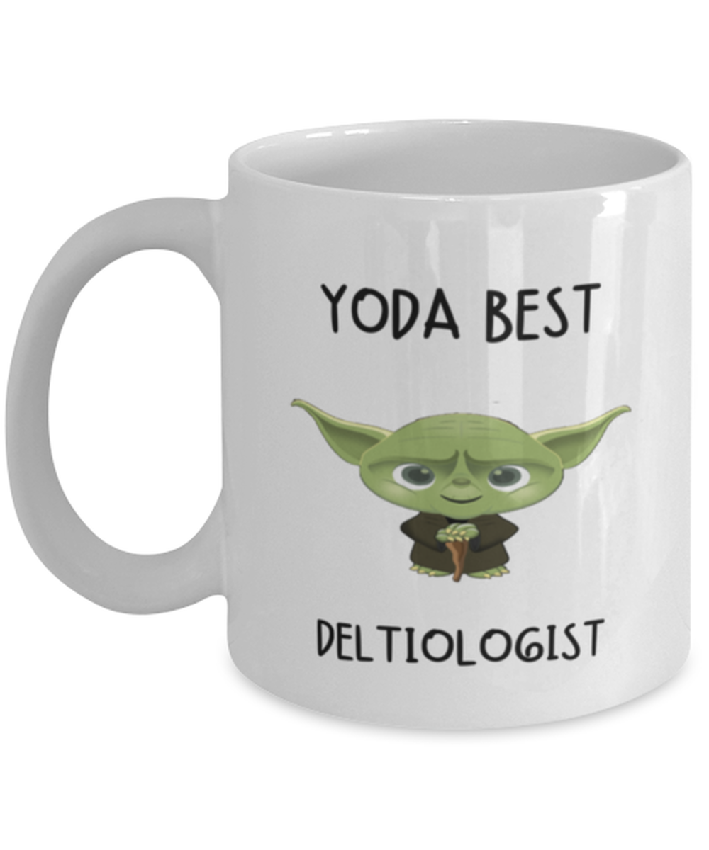 Deltiology Mug Yoda Best Deltiologist Gift for Men Women Coffee Tea Cup 11oz