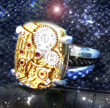 HAUNTED WATCH MECHANISM RING TIME FOR FORTUNE &amp; WEALTH HIGHEST LIGHT MAG... - $222.77