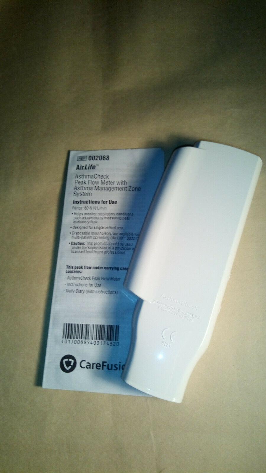 AirLife Asthma Check Peak Flow Meter Other