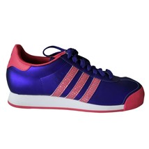 Adidas Womens Samoa G99572 Purple Pink Low Top Lace Up Sneakers Shoes Size 9 - $55.43