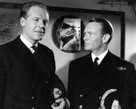 Above Us The Waves John Mills in Front of map on Wall 16x20 Canvas - $69.99