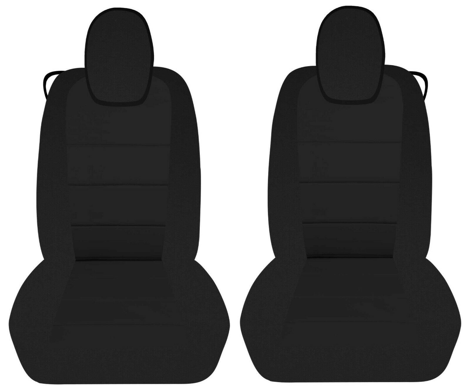 Fits 2010-2015 Chevy Camaro  Front set car seat covers   solid black